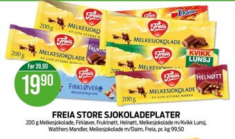Kiwi Firkløver sjokoladeplate tilbud