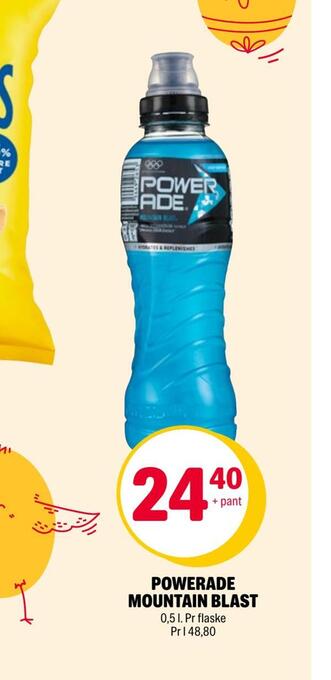Coop Extra Powerade mountain blast tilbud