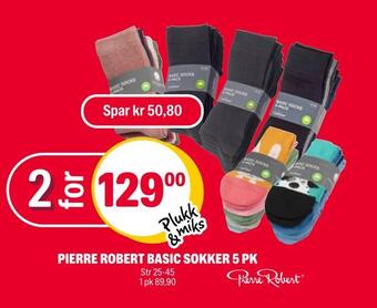 Coop Extra Pierre robert basic sokker 5 pk tilbud