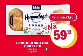 Coop Extra Lofoten hjemmelagde fiskekaker tilbud