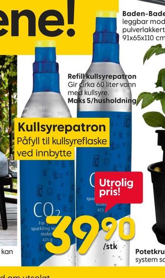 Rusta Refill kullsyrepatron tilbud