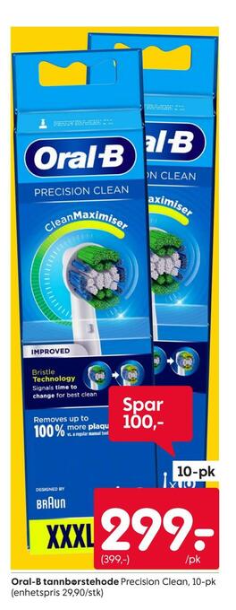 Rusta Oral-b tannbørstehode tilbud
