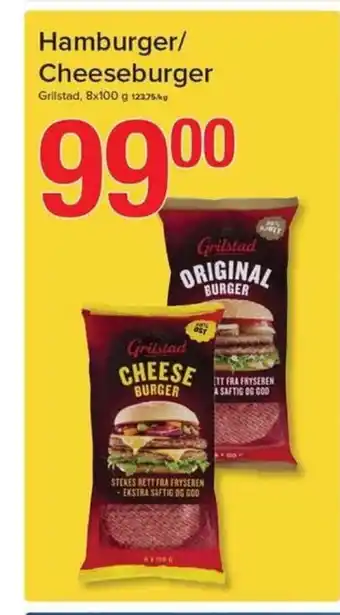 Eurospar Hamburger/ Cheeseburger tilbud