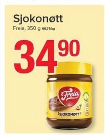 Eurospar Sjokonøtt Freia tilbud
