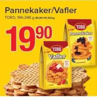 Eurospar Pannekaker / Vafler Toro tilbud