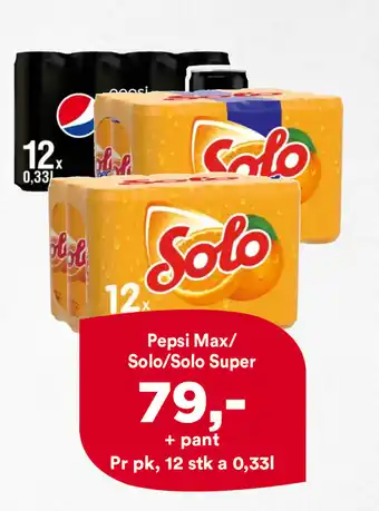 Iceland Pepsi Max/ Solo/ Solo Super tilbud