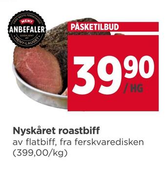 Meny Nyskåret roastbiff tilbud