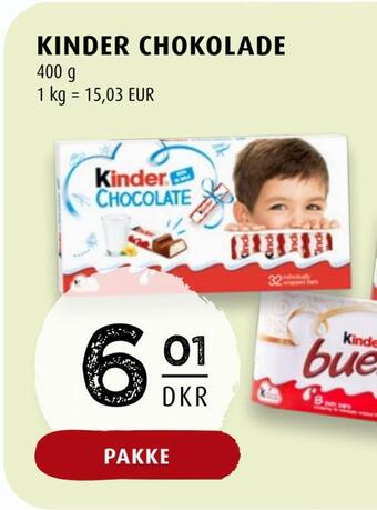 Scandinavian Park Kinder chokolade tilbud