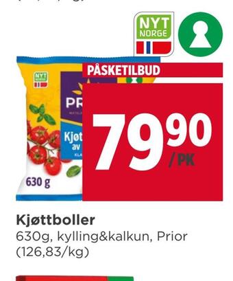 Meny Kjøttboller tilbud