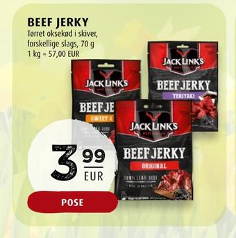 Scandinavian Park Beef jerky tilbud