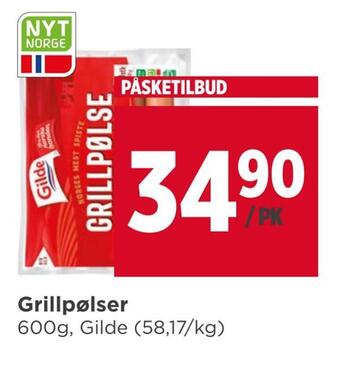 Meny Grillpølser tilbud