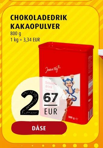 Scandinavian Park Chokoladedrik kakaopulver tilbud