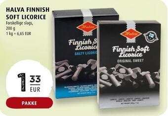 Scandinavian Park Halva finnish soft licorice tilbud