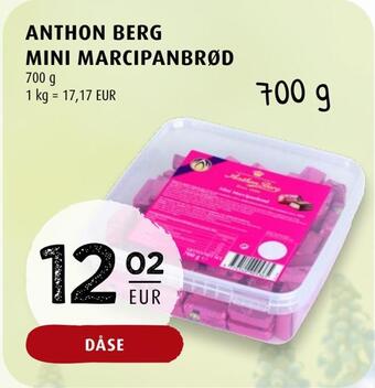 Scandinavian Park Anthon berg mini marcipanbrød tilbud