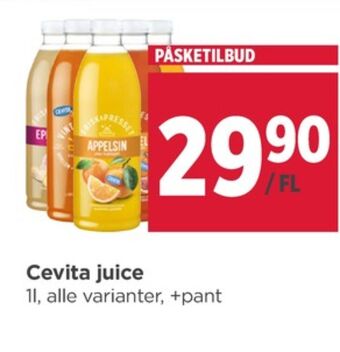 Meny Cevita juice tilbud