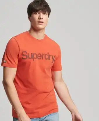 Superdry Vintage t-skjorte med klassisk logo tilbud