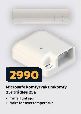 Megaflis Microsafe komfyrvakt mkomfy 25r trådløs 25a tilbud