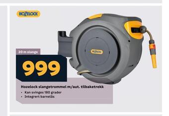 Megaflis Hozelock slangetrommel m/aut. tilbaketrekk tilbud