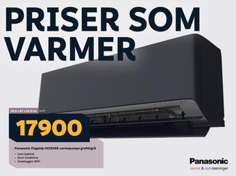 Megaflis Panasonic flagship hz25xke varmepumpe grafittgrå tilbud