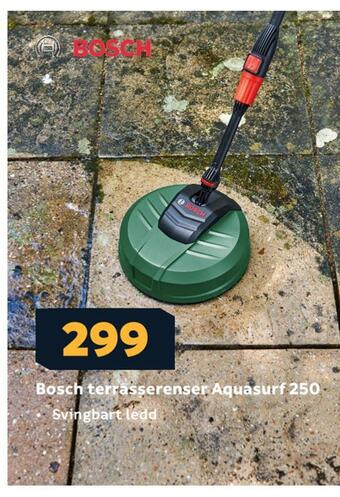 Megaflis Bosch terrasserenser aquasurf 250 tilbud