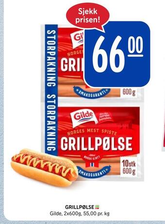 Rema 1000 Grillpølse tilbud