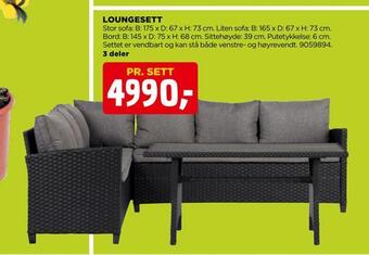 jem & fix Loungesett tilbud