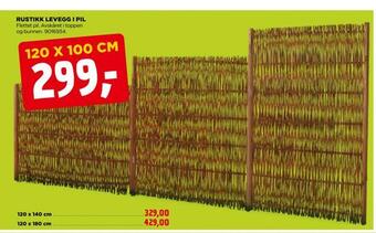 jem & fix Rustikk levegg i pil tilbud