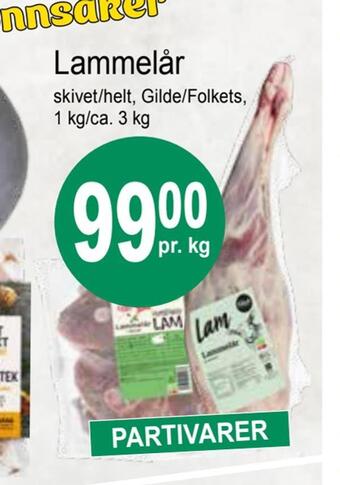 Joker Lammelår tilbud