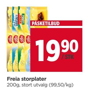 Meny Freia storplater tilbud