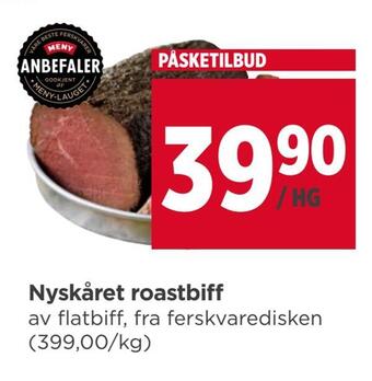 Meny Nyskåret roastbiff tilbud