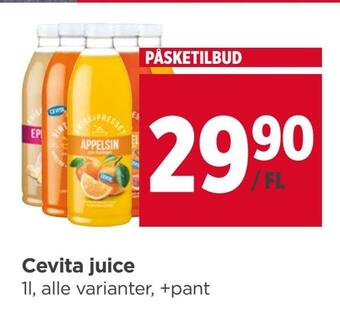 Meny Cevita juice tilbud
