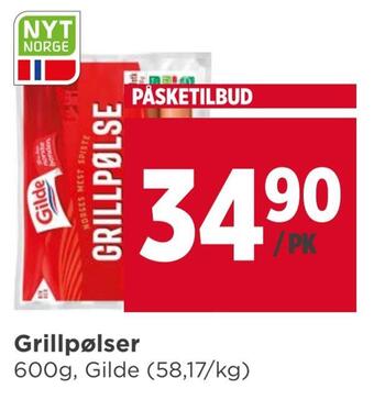 Meny Grillpølser tilbud