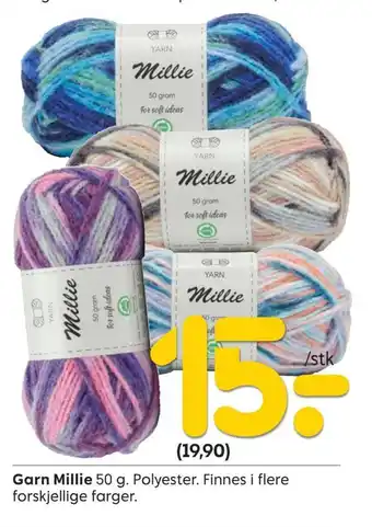 Rusta Garn millie tilbud