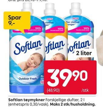 Rusta Softlan tøymykner tilbud