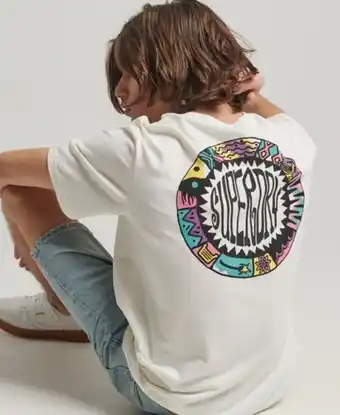 Superdry Vintage tribal surf t-skjorte tilbud