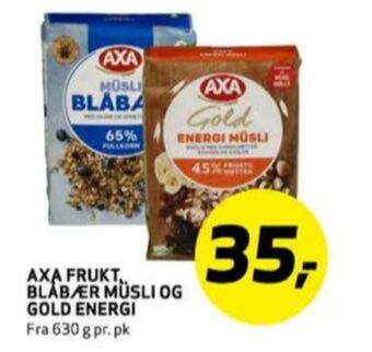 Bunnpris Axa müsli tilbud
