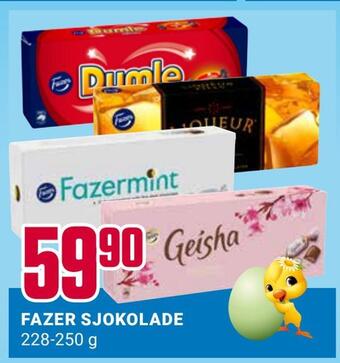 Europris Fazer sjokolade tilbud