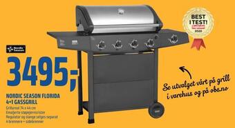 Coop Obs Nordic season florida 4+1 gassgrill tilbud