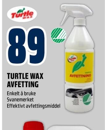 Obs Bygg Turtle wax avfetting tilbud