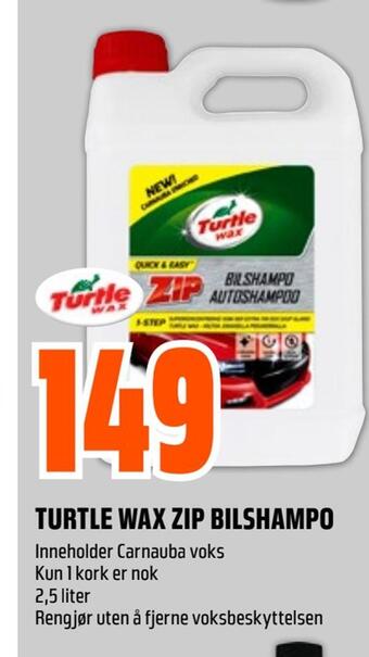 Obs Bygg Turtle wax zip bilshampo tilbud