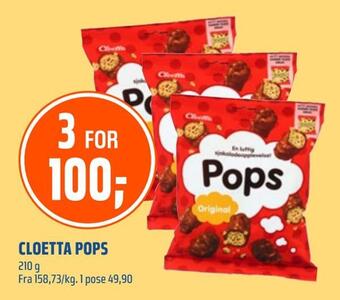 Coop Obs Cloetta pops tilbud
