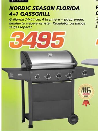 Coop Byggmix Nordic season florida 4+1 gassgrill tilbud