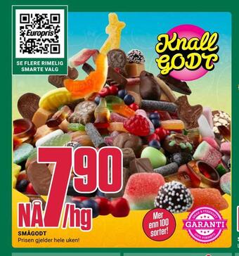 Europris Smågodt tilbud