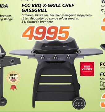 Coop Byggmix Fcc bbq x-grill chef gassgrill tilbud