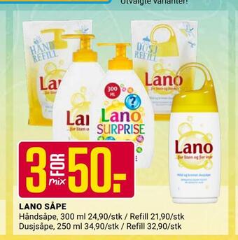 Europris Lano såpe tilbud