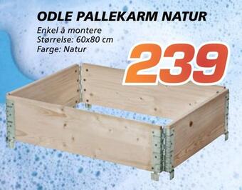 Coop Byggmix Odle pallekarm natur tilbud