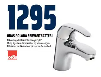 Obs Bygg Oras polara servantbatteri tilbud