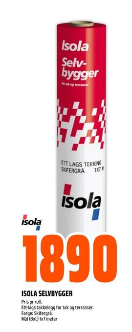 Obs Bygg Isola selvbygger tilbud