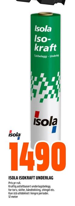 Obs Bygg Isola isokraft underlag tilbud