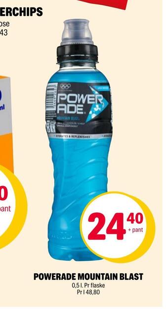 Coop Extra Powerade mountain blast tilbud
